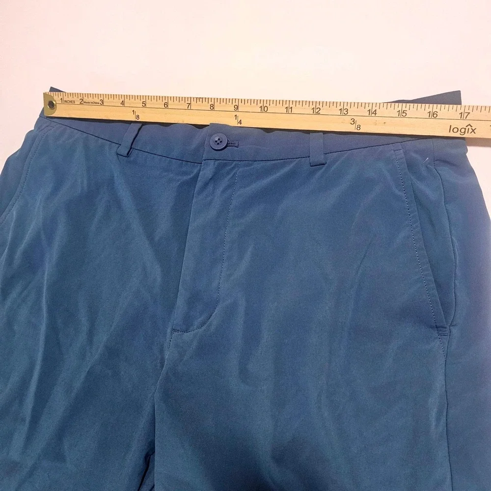 Vineyard Vines Performance Breaker Shorts Mens 34 Blue Golf Tech Chino 9 Inch